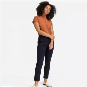 Everlane Utility Crop Slim Regular Black Pants Size 2